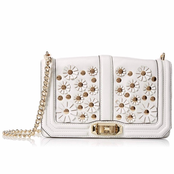 REBECCA MINKOFFLove Floral White Crossbody Bag